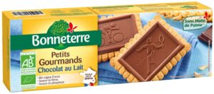 Herbatniki z czekoladą mleczną BIO 126g - BONNETERRE