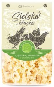 Makaron (z jaj kury zielononóżki) fala BIO 250 g Bartolini (sielska kluska)