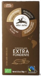 Czekolada gorzka 75% fair Trade bezgl. BIO 100g - ALCE NERO