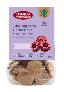 Ciastka malinowe bezglutenowe BIO 100g - ZEMANKA