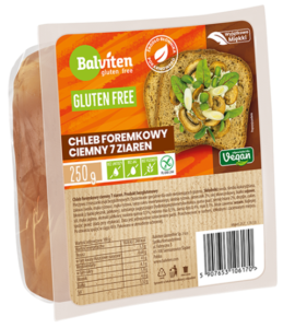 Chleb królewski z ziarnami krojony bezglutenowy BIO 250g BALVITEN