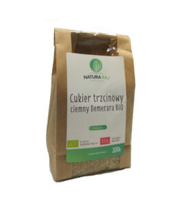 Cukier trzcinowy ciemny Demerara 300 gBio NaturaRaj /op. 7 szt.