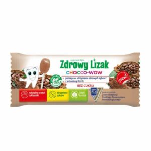 Lizak zdrowy CHOCCO-WOW o smaku kakaoz wit. D3 i K2,  6g, Mniam-Mniam, Termin przydatności 31.07.2024