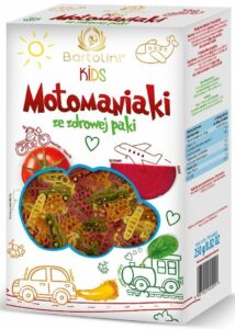 Makaron 5 smakowy dla dzieci MOTOMANIAKI250g - Bartolini