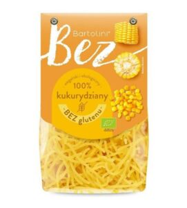 Makaron kukurydziany krajanka (filini)bezglutenowa BIO 250G Bartolini