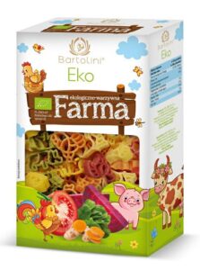 Makaron (semolinowy z susz. warzywami)dla dzieci FARMA Bio 250 g Bartolini
