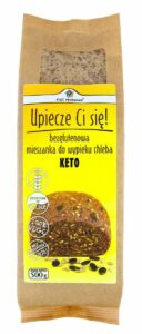 Mieszanka do wypieku chleba bez dodatkucukrów bezgl. KETO 500 g PIĘĆ PRZEMIAN