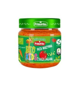 Pasta warzywna z kaszą jaglaną bezglut.BIO 160G - PRIMAECO (BIO KIDS), Termin przydatności