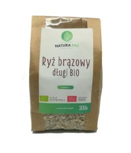 Ryż brązowy długi 300 g Bio NaturaRaj / op. 7 szt, termin przyd. 31.03.2026