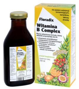 Witamina B Complex w płynie bezglutenowy 250 ml SALUS (FLORADIX)