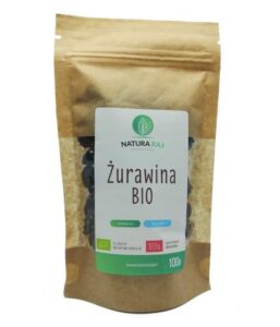 Żurawina suszona z sokiem jabłkowym 100g Bio NaturaRaj/ op. 10 szt.
