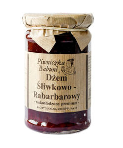 Dżem Śliwkowo-Rabarbarowy,290 gPiwniczka Babuni